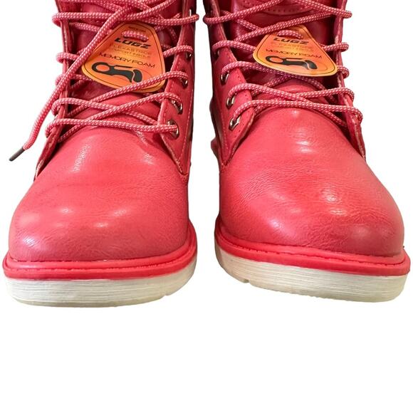Lugz pink Laceup high top boot. I” heel size 7 new without box - Picture 12 of 13